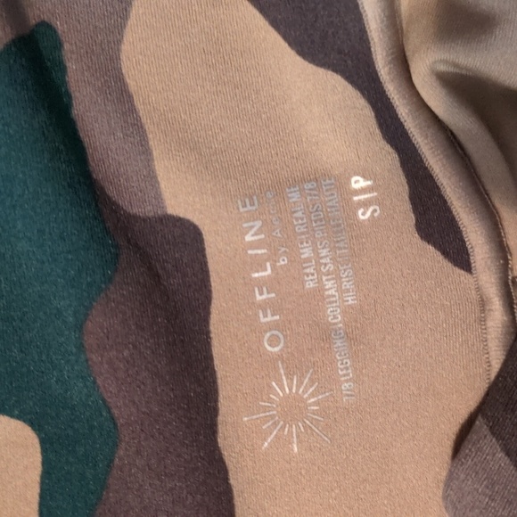 Aerie Offline Camo Crossover Real Me 7/8 Ho Rise Leggings Size Small - Picture 3 of 9